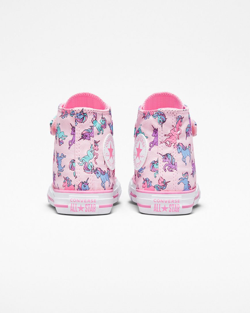 Tenis Converse Chuck Taylor All Star Easy-On Unicorns Cano Alto Menino Rosa Azuis | PT E0PT975